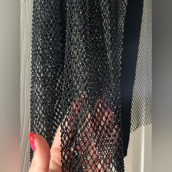 Massimo Dutti Sheer Shimmering Mesh Shirt XS - Picture 12 of 14